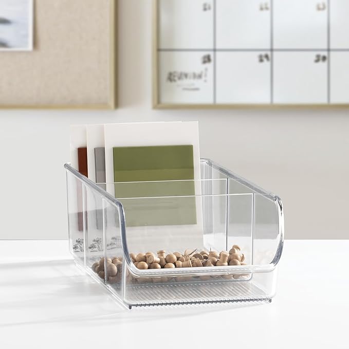 InterDesign Linus Kitchen, Pantry, Refrigerator, Freezer Storage Container, Clear