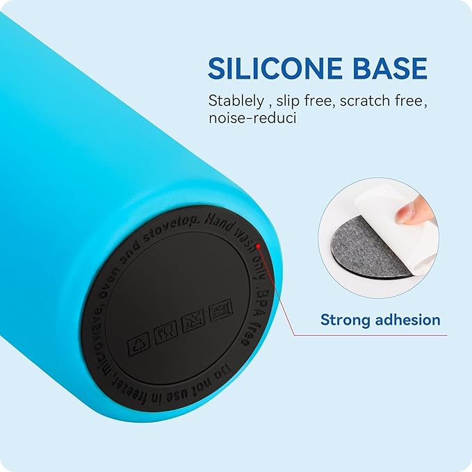 Silicone Bottom for 20 oz Slimline Insulated Mug, Non-Slip Rubber Bottom Protector for PYD Life, ZONEGRACE, YOUKOLA, Hiipoo, BJPKPK and more (6 Pack 2.2" 56mm)