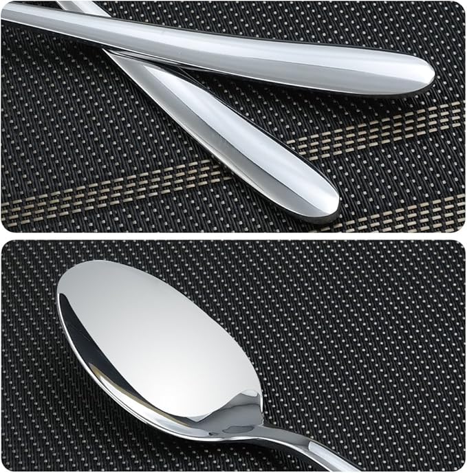 Kekow 12-Piece Stainless Steel Dessert Spoons