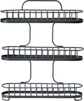 Spectrum Yumi 3-Tier Spice Rack (Black) | Dining Table & Kitchen Counter Organizer, Modern Spice Rack Stand | Yumi Collection