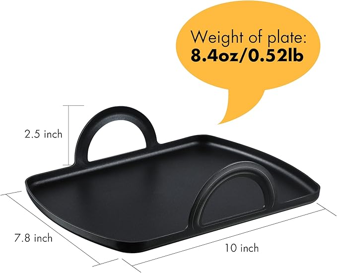 Feekoon Griddle Plate Compatible with Ninja Foodi Grill with Air Fryer (Compatible with Model AG300 AG300C AG301 AG301C AG302 AG400 IG301A), Durable Aluminum Griddle, Multifunctional Oven Grill Plate