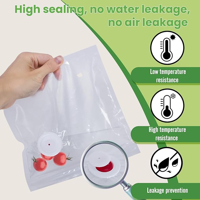 Reusable Vacuum Seal Bags for Food,Food Vacuum Sealer Bags Medium Size 30 Packs