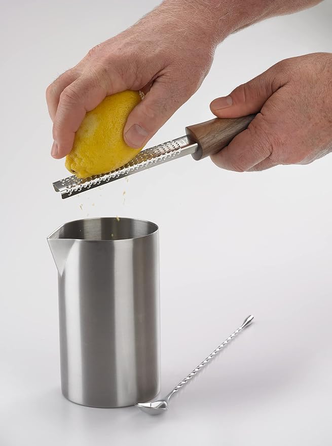 Mercer Culinary Barfly Bar Zester With Walnut Handle