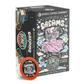 Bones Coffee Company Cookies 'N Dreams, Cookie and Cream Flavored Coffee Pods, Low Acid Medium Roast Single-Serve Bones Cups, Compatible with K-Cups Brewers Coffee Maker, 12 Count