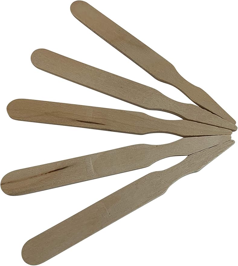 KingSeal 500 Count 3.5 Inch Natural Birch Wood Steak Markers, Plain Unstamped Markers, Eco Friendly, Bulk Pack - 1 Box of 500