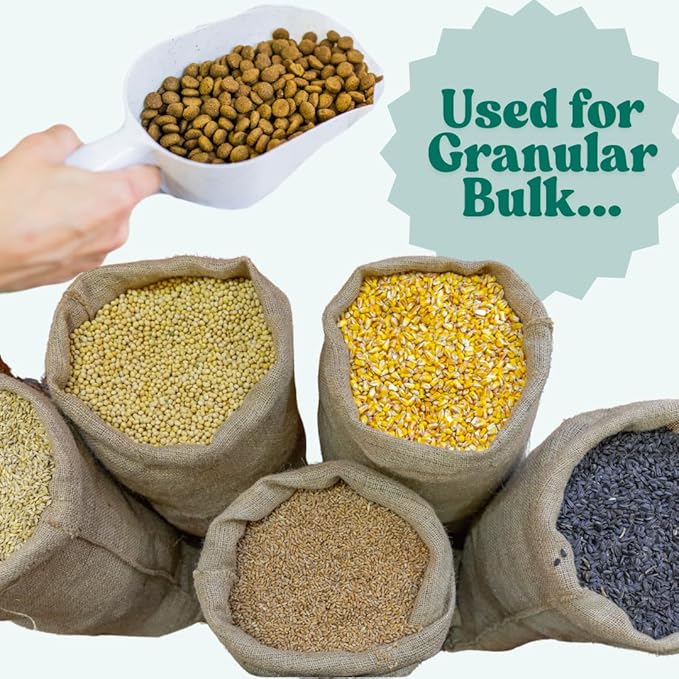 3/8 Cup (3 Oz. | 6 Tablespoon | 90 mL) Long Handle Scoop for Measuring Coffee, Pet Food, Grains, Protein, Spices and Other Dry Goods (Pack of 100)