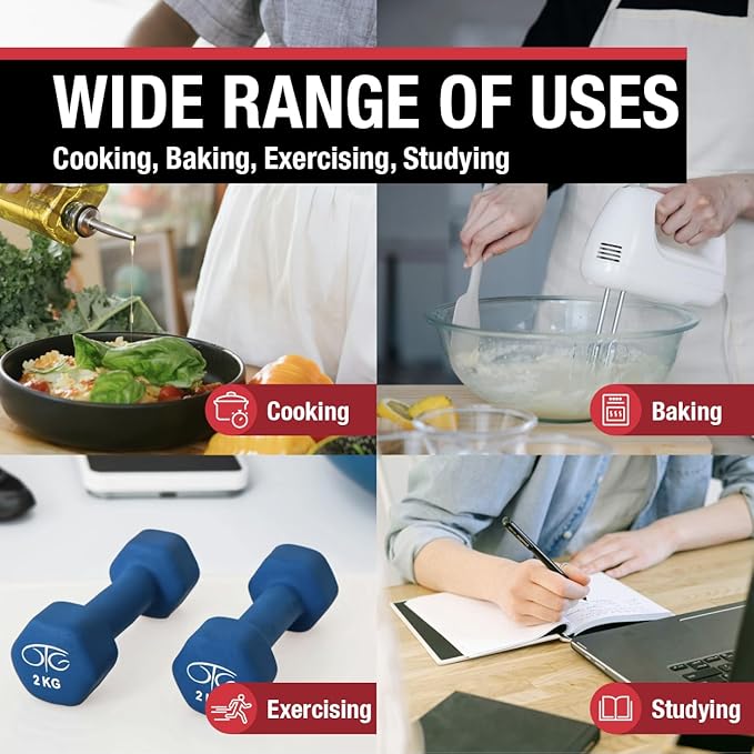CDN Extra-Big Digit Timer | Counts Up & Down, 100 Minutes by Minutes & Seconds, Extra-Large Digits, Loud Alarm, Stand, Hang, Magnet Mounting, Perfect for Batch Baking - TM15