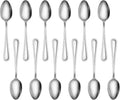 New Star Foodservice 58581 Steel Bead Pattern Serving Spoon, 7.8-Inch Set of 12