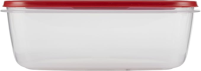 Rubbermaid Easy Find Lids Food Storage Container, 2.5 Gallon, Racer Red