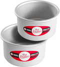Fat Daddio's Anodized Aluminum Round Cake Pans, 2 Piece Set, 5 x 3 Inch