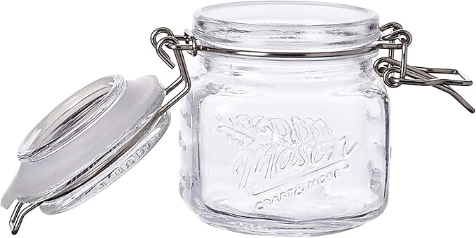 Mason Craft & More Food Storage, 7OZ MINI 4 PACK, Clear