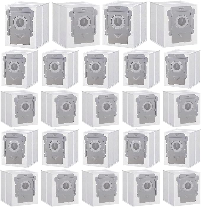 24 Pack Vacuum Bags Compatible with iRobot Roomba i7 i7+ i3 i3+ i8 i8+ j5+ i5+ i4 i4+ i1+ i6 i6+ j5+ j7 j7+ s9 s9 Plus Bags Automatic Dirt Disposal Bags
