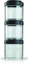 BlenderBottle GoStak Twist n' Lock Storage Jars, 150cc 2-Pak, White