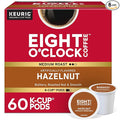 Eight O'Clock Coffee Hazelnut, Single-Serve Coffee K-Cup Pods, Medium Roast, 72 Count