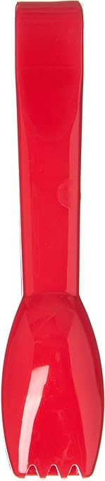 Carlisle FoodService Products 460605 Carly Salad Tong, 6" Salad Tong, Red, 1 Pack