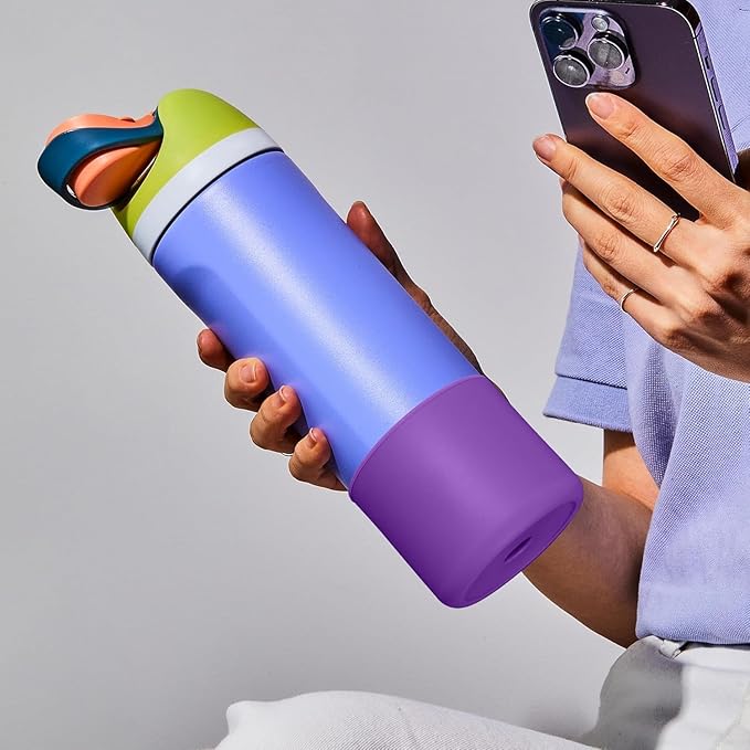 Silicone Boot for Owala 40 oz Water Bottles, Anti-Slip Protective Sleeve for Twist & FreeSip & Flip Insulated Bottles, Boot Bottom Base (Grey)