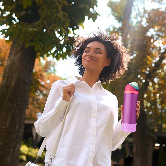 2 PCS Glitter Silicone Boot for Owala Water Bottle, Anti-Slip Protective Sleeve for FreeSip/Twist/Flip Stainless Steel Water Bottles Accessories