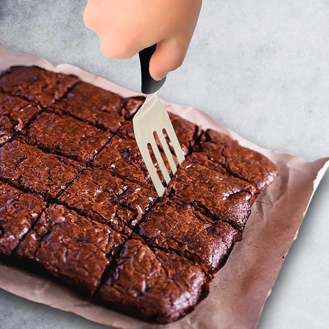 Professional Mini-Serving Spatula Set, Stainless Steel Cutter and Serve Turner for Serving, Flipping or Cooking, Ideal for Brownies, Tiramisu, Cakes, Lasagna or Cookie etc.