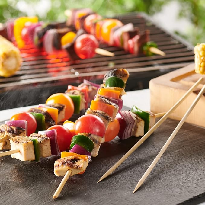 GUSTO [10 Inch - 100 Count] Bamboo Skewers for Shish Kabob, Grilling, Fruits, Appetizers, and Cocktails (Formerly Comfy Package)