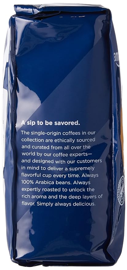 Amazon Fresh, Rwanda Whole Bean Coffee, Light Roast, 12 Ounce (Pack of 3)