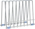 IDEATECH Bags Rack, Drying Rack for Bags, Stainless Stand, File Organizer Desktop Storage Book Shelf, Kitchen Storage & Organization (Silver)