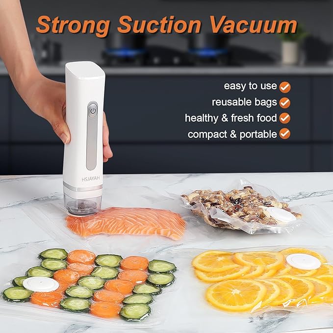 30 PCS Reusable Vacuum Sealer Bags for Food, 10x13 Inch Vacuum Storage Bags with Air Valve, Compatible with Most Handheld Food Saver Machines for Freshness Preservation & Sous Vide