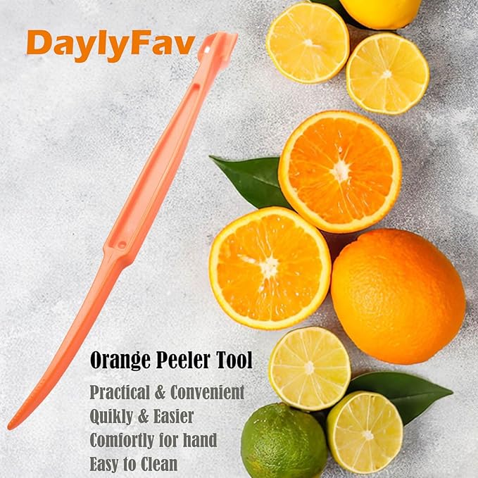 Orange Peeler, Orange Peeler Tool, Citrus Peeler Tool - Cut into Rind EASIER & Peeling Rind off Oranges, Kitchen Gadget Must Have, 3 Pack