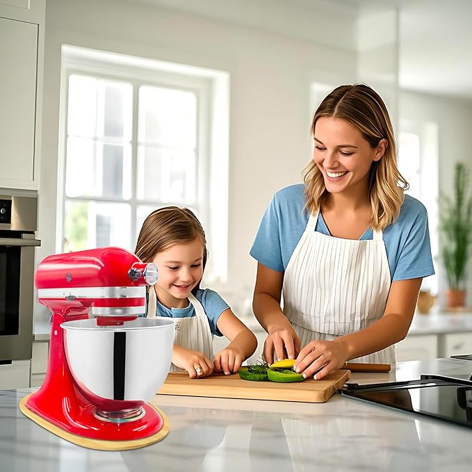 Mixer Slider for Kitchen Aid 4.5-5 Qt Tilt Head Stand Mixer, kitchen Aid Accessories and Attachments W/ 1 x Slider Board, 2 x Cord Storage, 1 x Silicone Bowl Scraper