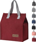TELLUMO Lunch bag, Insulated Lunch Bag for Women Men Large Lunch Box Container Reusable Leakproof Tote for Office, Work, School, Beach or Travel (Red)