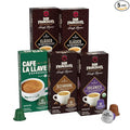 Don Francisco's and Cafe La Llave Espresso Capsule Variety Pack - 50 Recyclable Aluminum Pods Compatible with Nespresso Original Line Machines - Premium Coffee with 4 Flavors and Intensities