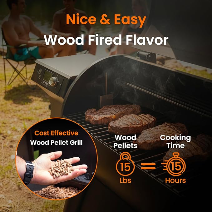 Z GRILLS Electric Wood Pellet Grill Smoker with PID 3.0 Controller, 450°F Max Temperature, 8-in-1 Outdoor Grill & Smoker, 459 Square Inches Cook Area, Meat Probes, Rain Cover (450E PRO)