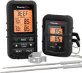 ThermoPro TP20B Black 500FT Wireless Meat Thermometer with Dual Meat Probe, Digital Cooking Food Meat Thermometer Wireless for Smoker BBQ Grill Thermometer, NSF Certified