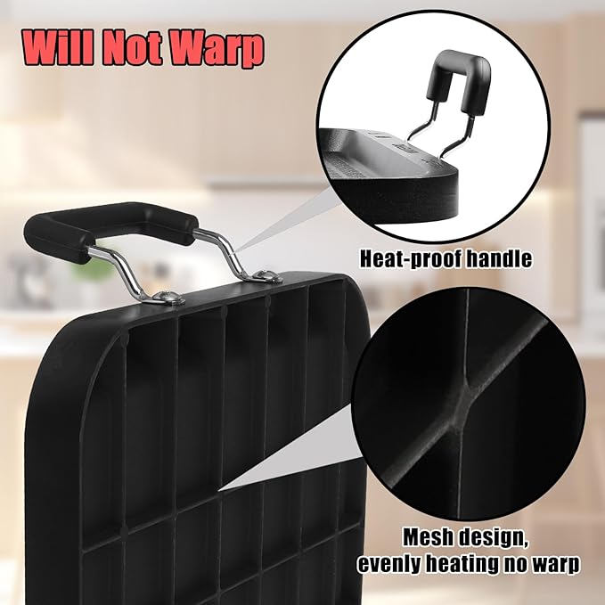 Vayepro Stove Top Griddle, 22 Inch 2 Burner Large Grill Pan for Stove Top, Non-Stick Aluminum with Handles, Indoor Outdoor Cooking/Camping