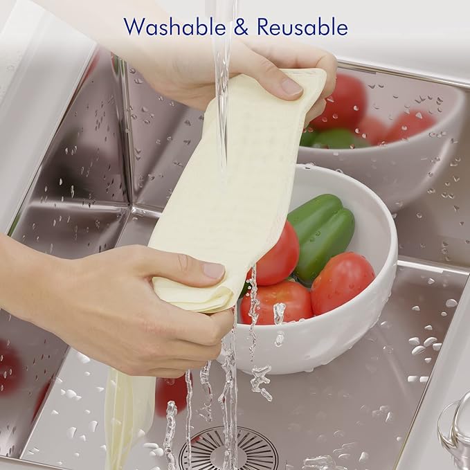 3 PCS Cheese Cloth Bag for Straining, 14x14 Inch Nut Milk Bags,100% Cotton Unbleached Muslin Cloth Strainer for Cooking, Baking, Juicing, Cheese Making