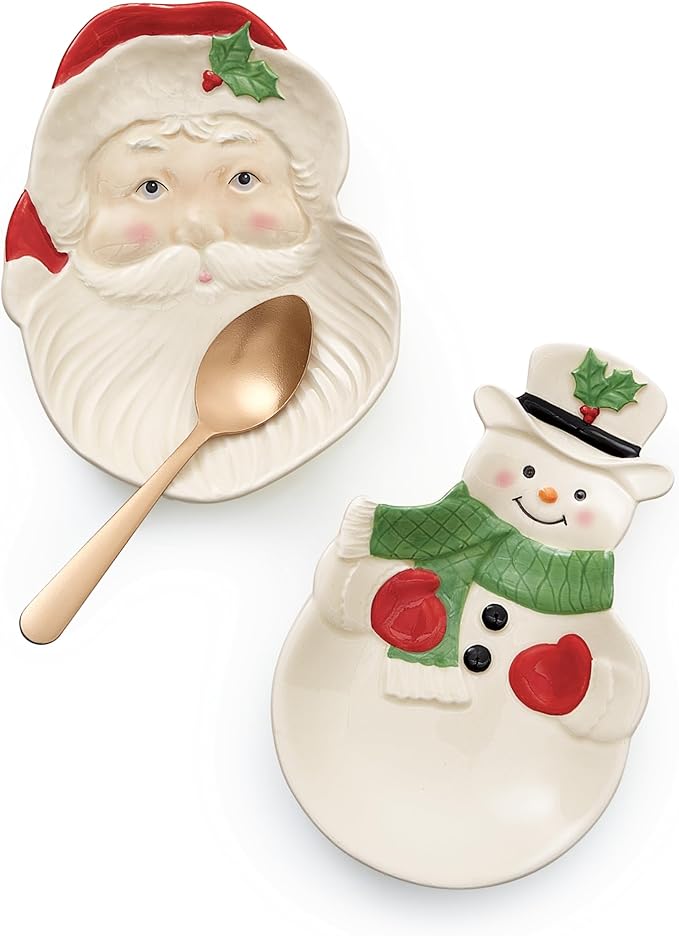Lenox 882206 Holiday Snowman Spoon Rest, Christmas Hosting