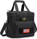 Lunch Box for Men, Tactical Lunch Bag MOLLE Webbing Leakproof Insulated Large Lunch Cooler Women Adult Meal with Adjustable Shoulder Strap Durable Lunch Pail (Black)