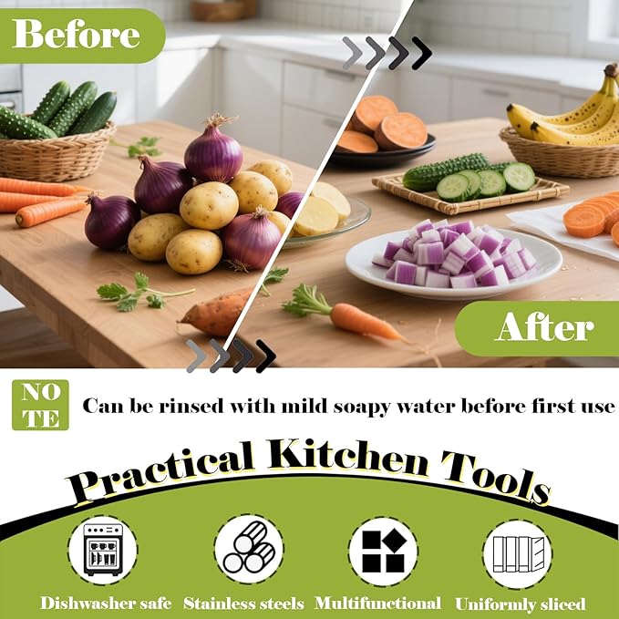 FANTEXY Onion Holder for Slicing - Onion Slicer and Meat Tenderizer Extra Large 16-Prong Stainless Steel, Vegetable Chopper for Potatoes, Tomatoes Slicer Assistant Tool for Lemons,Avocados,Carrot