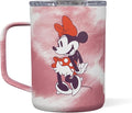 Corkcicle Classic Coffee Mug - Triple Insulated Stainless Steel for Travel - Shatter-Proof Lid - Keeps Drink Hot Over 3 Hours - Holiday Mug Gift - Great for Gifting Warmth - 16 oz - Minnie Tie Dye