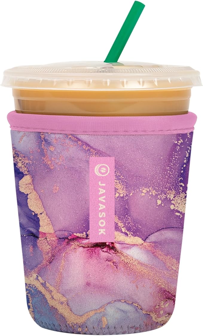 Sok It JavaSok Iced Coffee & Cold Soda Insulated Neoprene Cup Sleeve (Aurora Era, Small: 16-20oz)