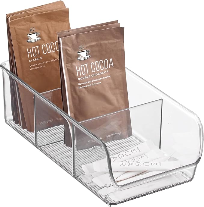 InterDesign Linus Kitchen, Pantry, Refrigerator, Freezer Storage Container, Clear