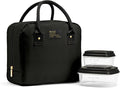 Fit & Fresh Lunch Bag For Women, Insulated Womens Lunch Bag For Work, Leakproof & Stain-Resistant Large Lunch Box For Women With Containers, Zipper Closure Bloomington Bag, Black