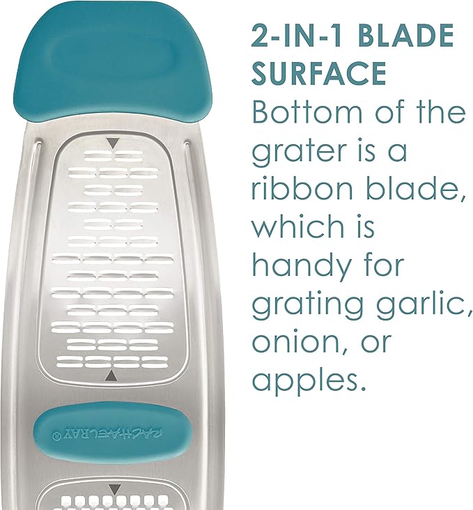 Rachael Ray 47901 Multi Stainless Steel Grater, Agave Blue