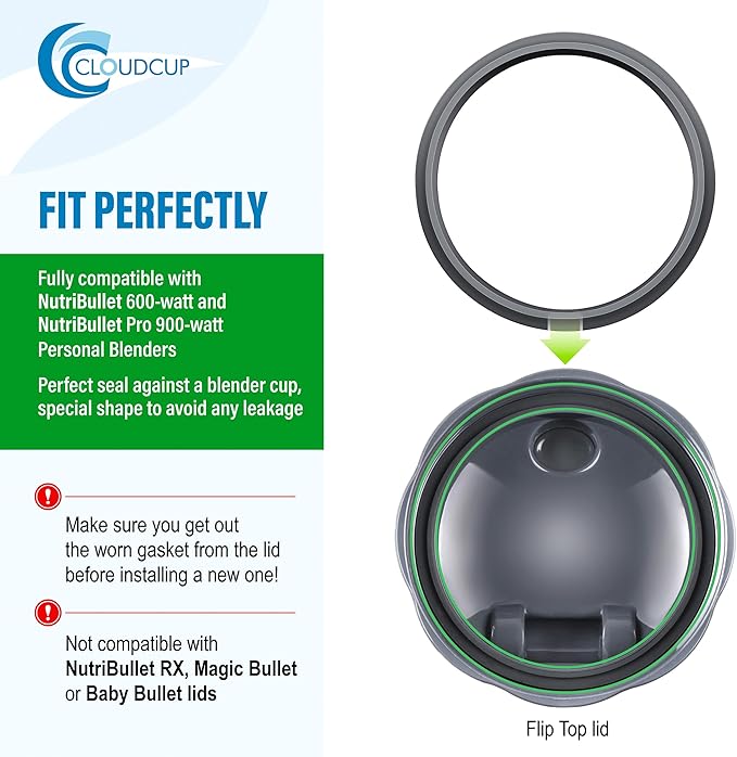 Gasket Rubber Seal Ring Accessories for Nutribullet Replacement Parts Gasket Blender 900 Series 600W and 900W