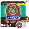 The Original Donut Shop Snickers Coffee, Keurig Single Serve K-Cup Pods, Flavored Coffee, 96 Count (4 Packs of 24)