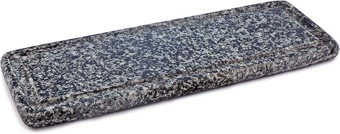 Swissmar Replacement Stone Grill Plate for Swivel Raclette – Durable Granite Flatstone for Indoor Electric Grilling, BBQ, Sizzling Tabletop Hot Plate, Steak, and Griddle Cooking