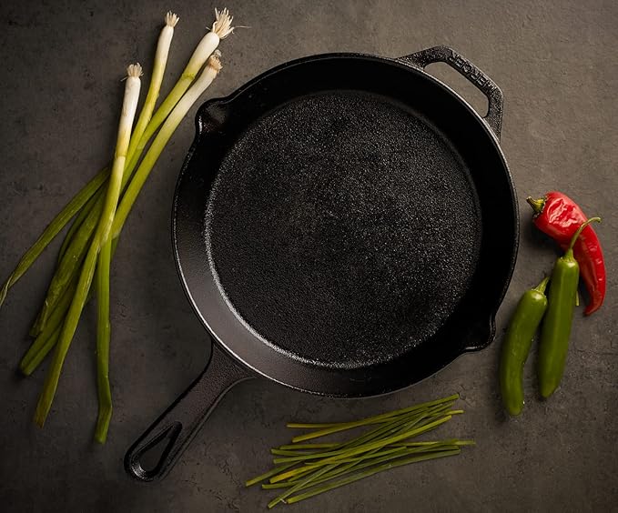 Mercer Culinary Pre-Seasoned Cast Iron Skillet, 10.25-Inch