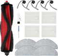 Yivy 15PCS Replacement Parts Compatible with Roborock Q7 M5+/ Q7 M5/Q7 L5/Q7 L5+, 1 Main Brush, 4 Side Brushes, 4 HEPA Filters, 4 Mop Pads, 1 Cleaning Brush, 1 Screwdriver Spare Parts