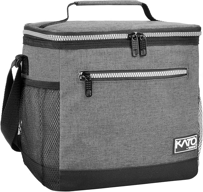 Tirrinia Insulated Lunch Box for Men/Women, Leakproof Lunch Bag for School Work, Enlarge Lunch Tote Kids Boys Girls Back to School, Soft Reusable Cooler Office Picnic Work Beach Camping with Shoulder