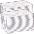 Hinwo 102L XXL Storage Bins, 2-Pack Closet Organizers and Storage, Foldable Clothes Storage Baskets with Handles, Containers for Clothing, Blanket, Comforters, Toys, Bedding (Gray Stripe)