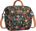 Joymee Lunch Bag Women Insulated Lunch Box Reusable Leakproof Large Spacious Cooler Tote for Women Men Adult with Bottle Holder and Side Pockets for Work Office Travel Picnic -08 Multi-Floral